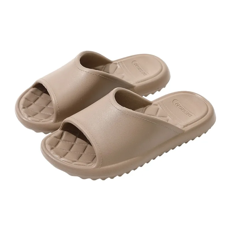 Foot Recreation Diamond Pattern Slip Resistant Comfortable Quiet EVA Minimalist Style All Season Home Slippers-12