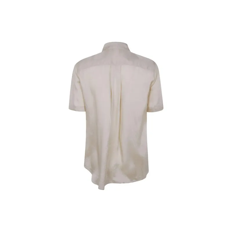 ASPESI Ruffle Short sleeve Blouse-1