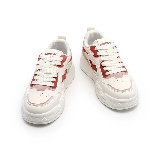 MIIOW Trend Party Series Slip-Resistant Height Increasing Low-Top Skateboard Shoes Women's-3