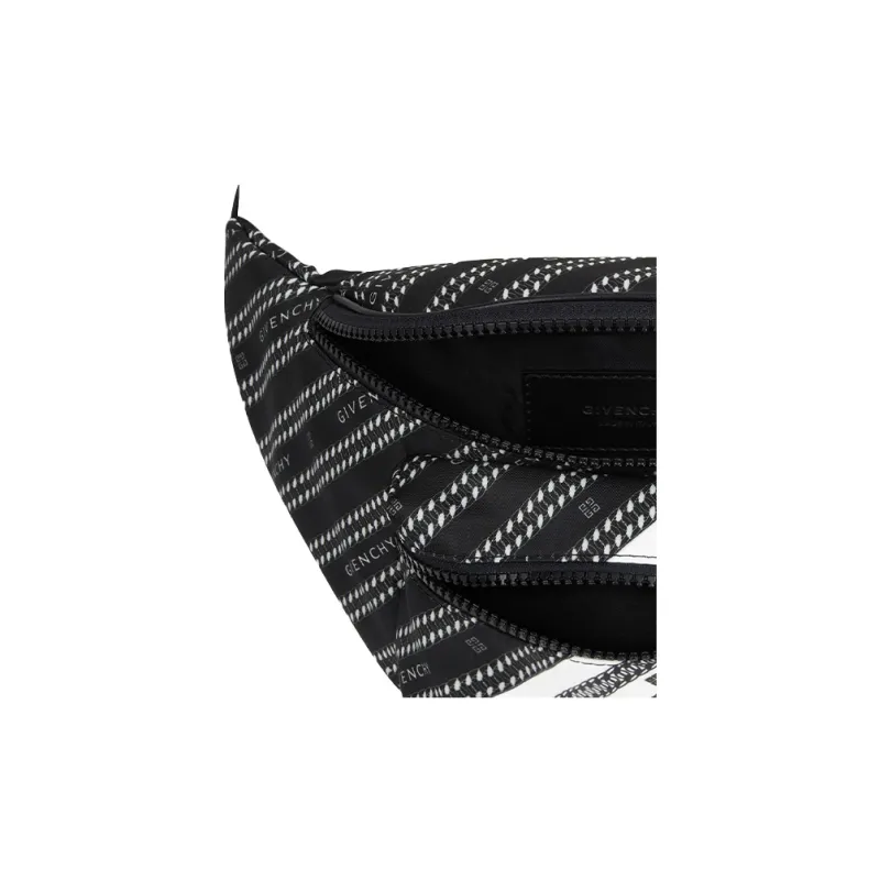 GIVENCHY Polyester Fanny Pack Regular Men's Black White-4