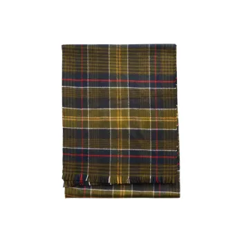 BARBOUR Wool Knit Scarves Men's Green