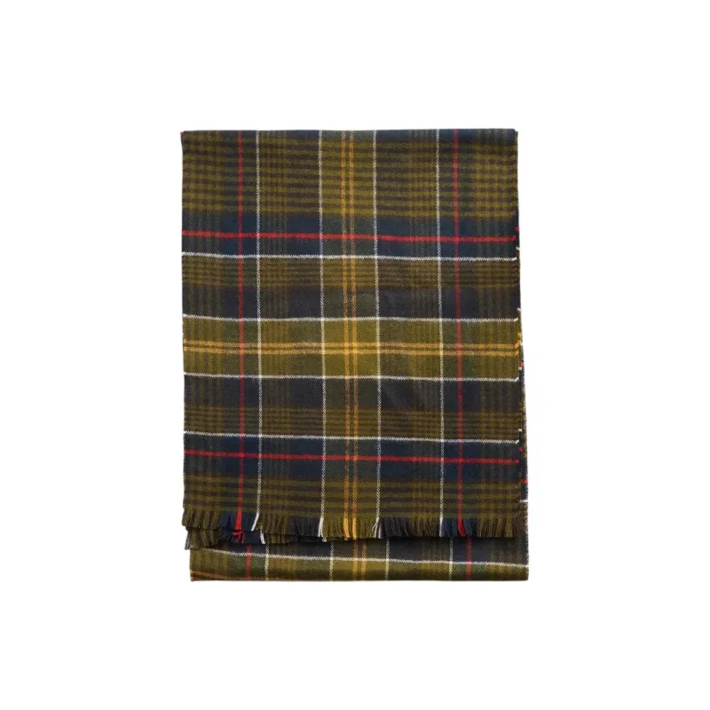 BARBOUR Wool Knit Scarves Men's Green-0