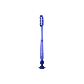 Ecoobix Long Cut Toothbrushes Slip Resistant Handle Bottom Suction Cup