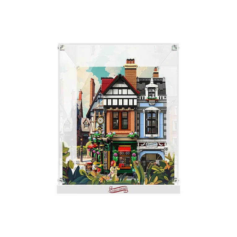 LIGHT YOUR BRICKS LEGO 10350 British Street Corner Display Case Model Accessories-3