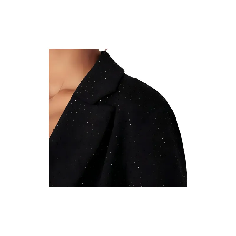 GIORGIO ARMANI Embellished Wrapped Blazer-4