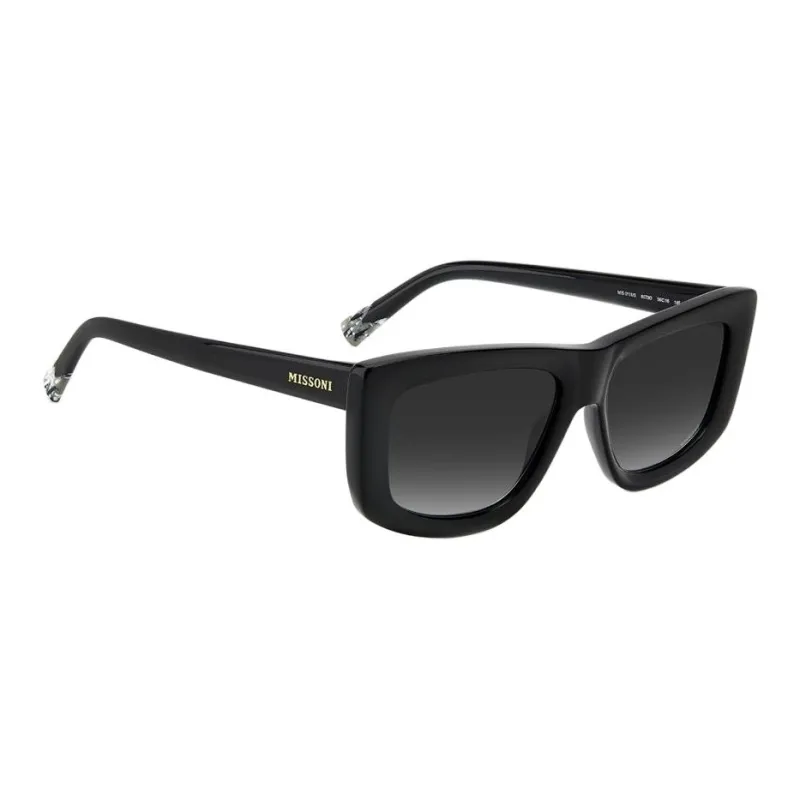 MISSONI Acetate Plastic Square Sunglasses Women's Black-2