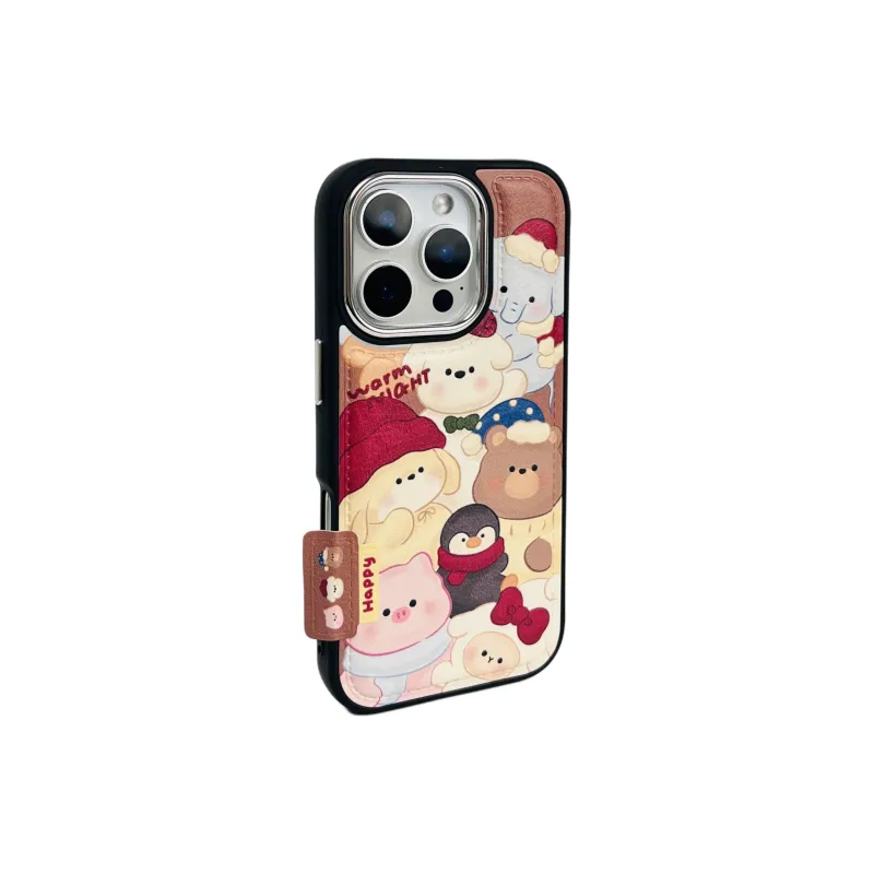 Wei Xin Leather Material Full Screen Animal Print Phone Cases Compatible With IPhone 16/15 Pro Max/Apple 13/14 Pro/Max-1