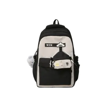 Travel Nylon Backpack Regular Unisex Black/Orange/Khaki/Purple/Red/Pink