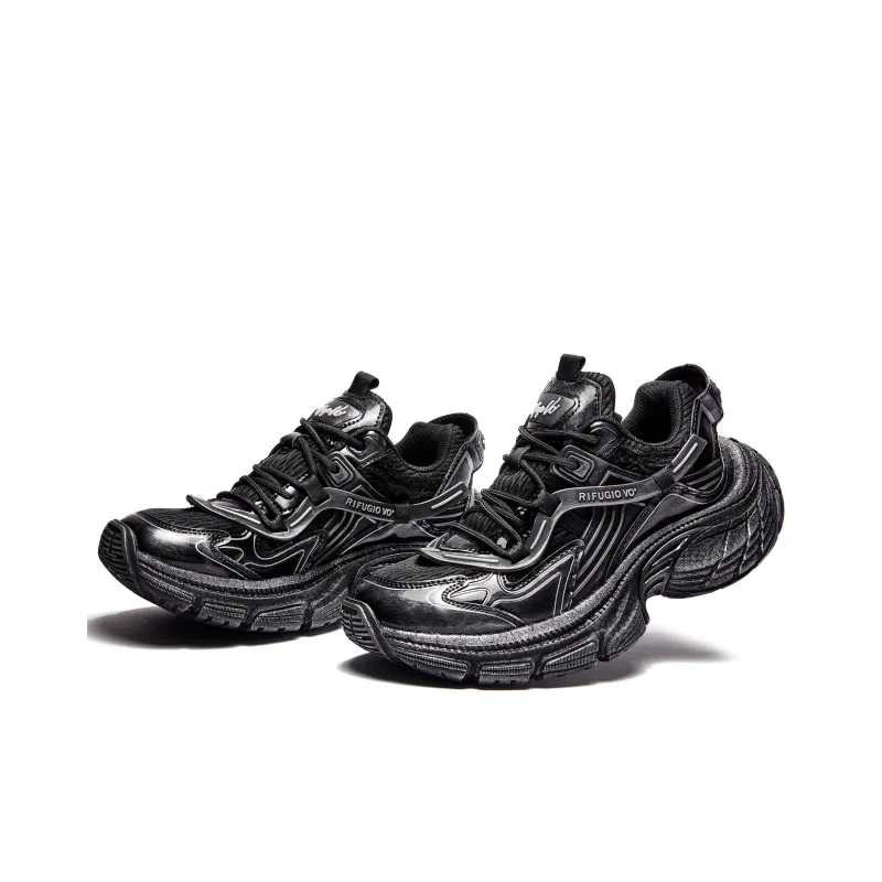 RIFUGIO VO' Abrasion Resistant Height Increasing Low Top Chunky Sneakers Unisex-30