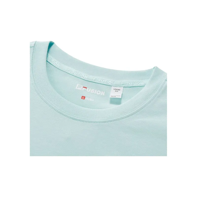 FILA FUSION LIFE T Shirt Unisex Clearwater Light Blue-5
