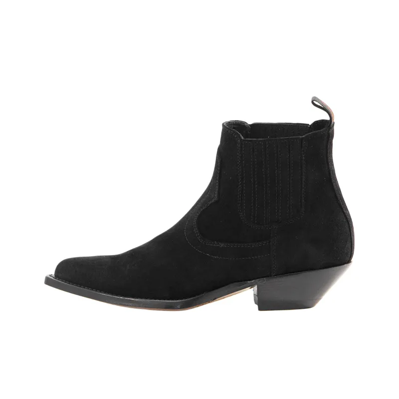 SONORA BOOTS Hidalgo Short Chelsea Boots 3.5cm Women's Black-0