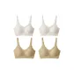 4 Pack-Cream Yellow 2+Milk White 2