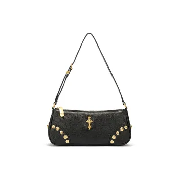 Ed Hardy Cow Leather Shoulder Bag Crossbody Bag Shoulder Bag Small Size Women's Multicolor