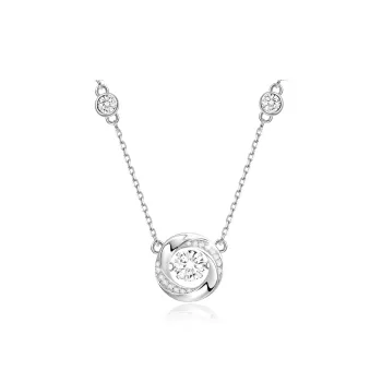 ZHENJIUJIU Silver 925 Necklaces Women's