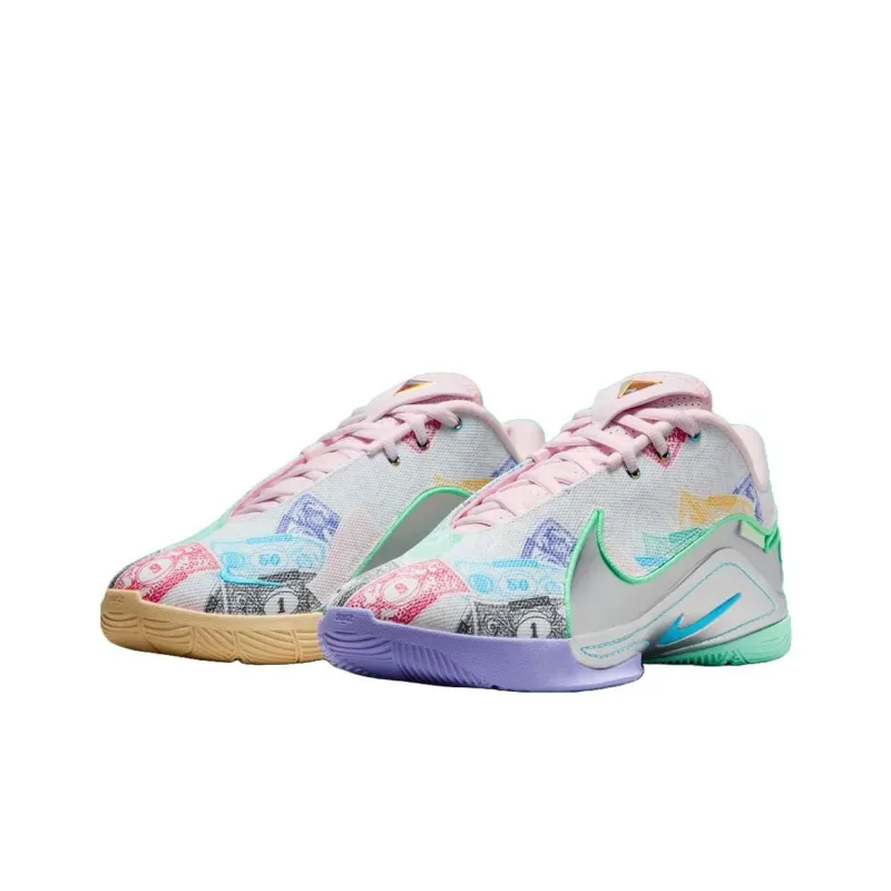 Nike X Monopoly LeBron 22 'Baltic Blue Vapor Green Pink Foam'-2