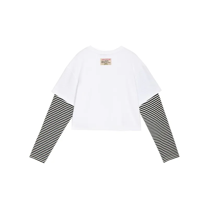 LALABOBO Regular T Shirt Women's Ecru-1