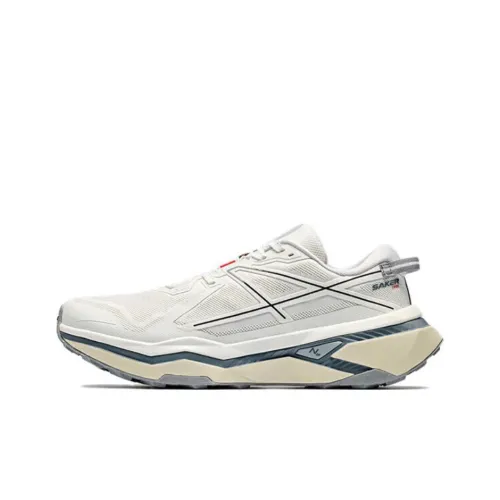 Anta Hunter Fury 2 Cushioning Wear Resistant Low Top Trail Running Running Shoes Women's White Gray