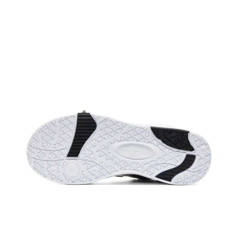 PEAK Guochuang Series Slip-Resistant Low-Top Skateboard Shoes Men Black White-4