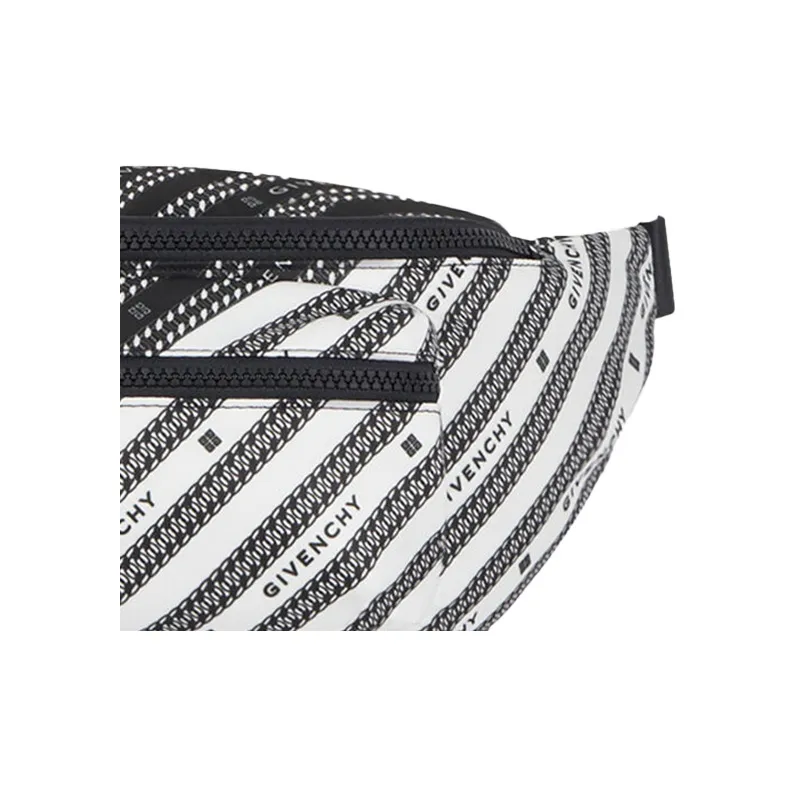 GIVENCHY Polyester Fanny Pack Regular Men's Black White-3