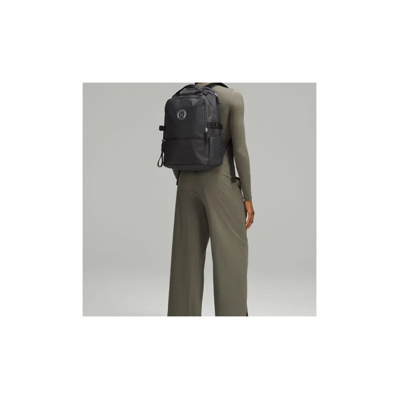 Lululemon Recycled Nylon Backpack Regular Unisex Horizontal Gray & Black-5