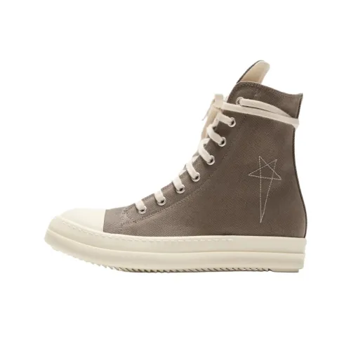 Rick Owens DRKSHDW High Top Skateboard Shoes Women's Gray