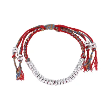 Nine Music Foot Silver 990 Bracelets Unisex