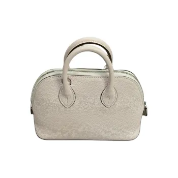 HERMES Bolide Mysore Goat Skin Bowling Bag Shoulder Bag Crossbody Bag Handbag Mini Women's M7 Love Pink