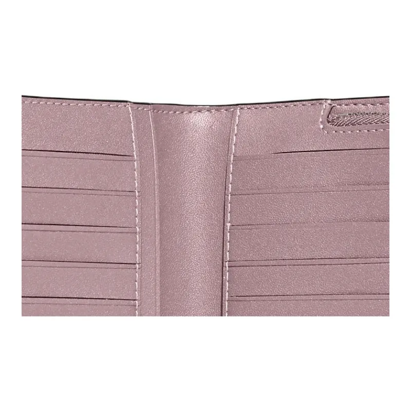 COACH Skinny Wallet Calfskin Coin Purse Clutch Wallet Women's Nude Pink-4