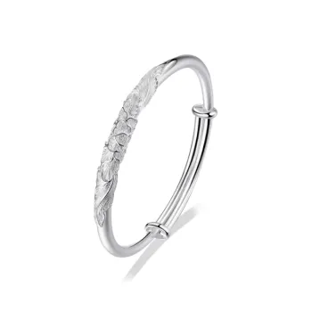 Zheng Tai Fook 999 Fine Silver Bangles Women's