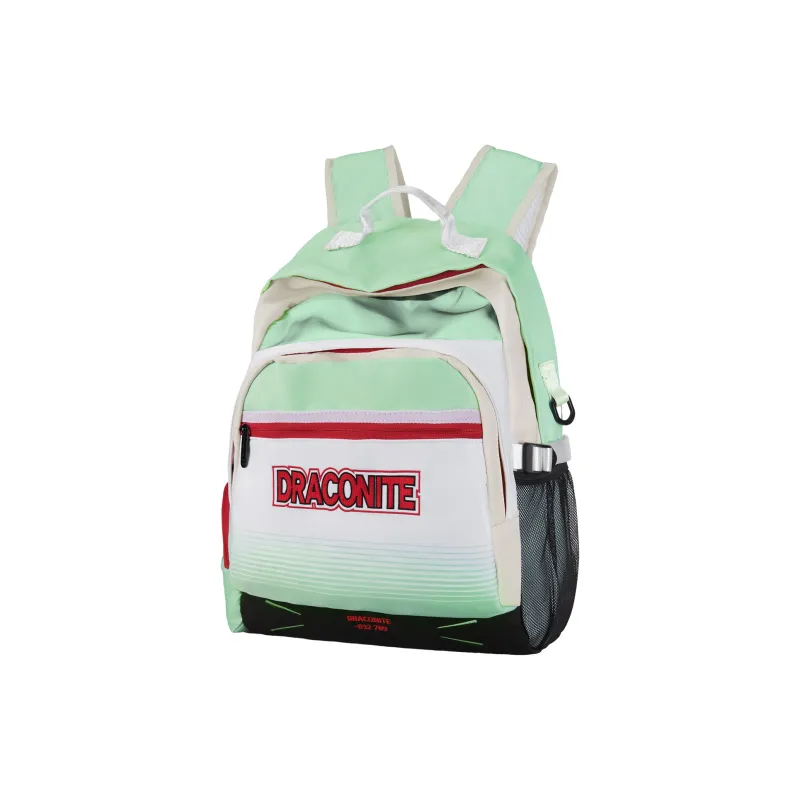 DRACONITE Polyester Student Backpack Backpack Multi-Compartment Backpack Unisex Cerulean White-34