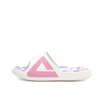 PEAK Tai Ji1.0 Slip Resistant Abrasion Resistant Cushioning Slide Slippers Unisex White Pink Purple