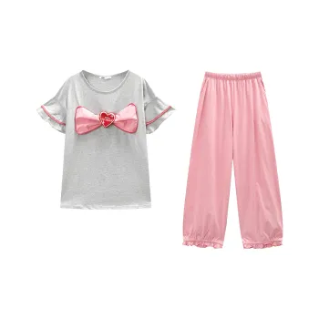 YSO Pajama Set Women's Light Heather Gray