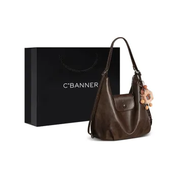 C°BANNER Synthetic Leather One Shoulder Underarm Tote Regular Women's Coffee/Brown/Black