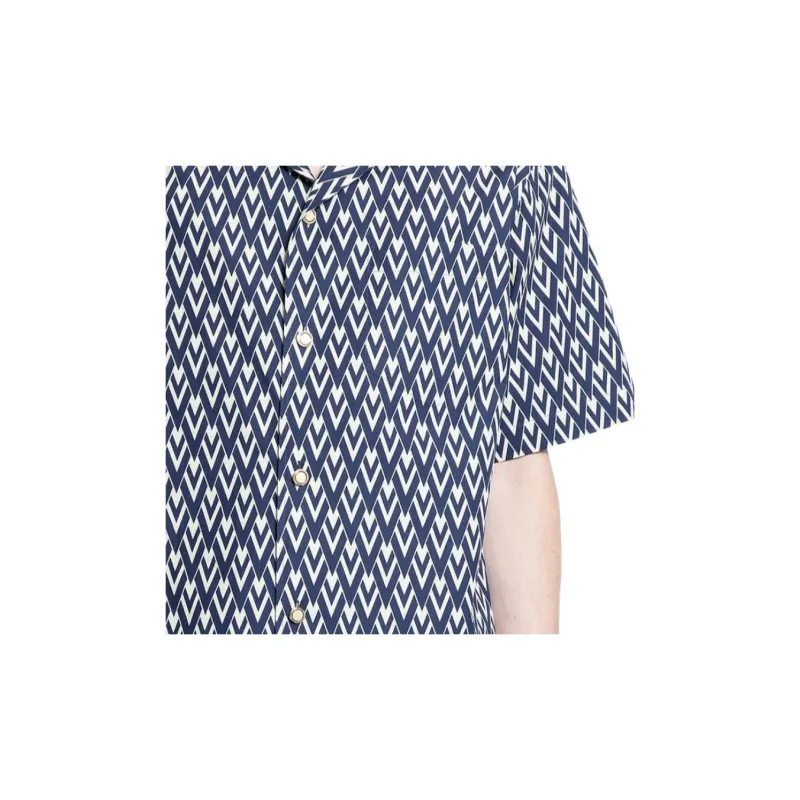 Valentino Optical V Button Up Shirt-4