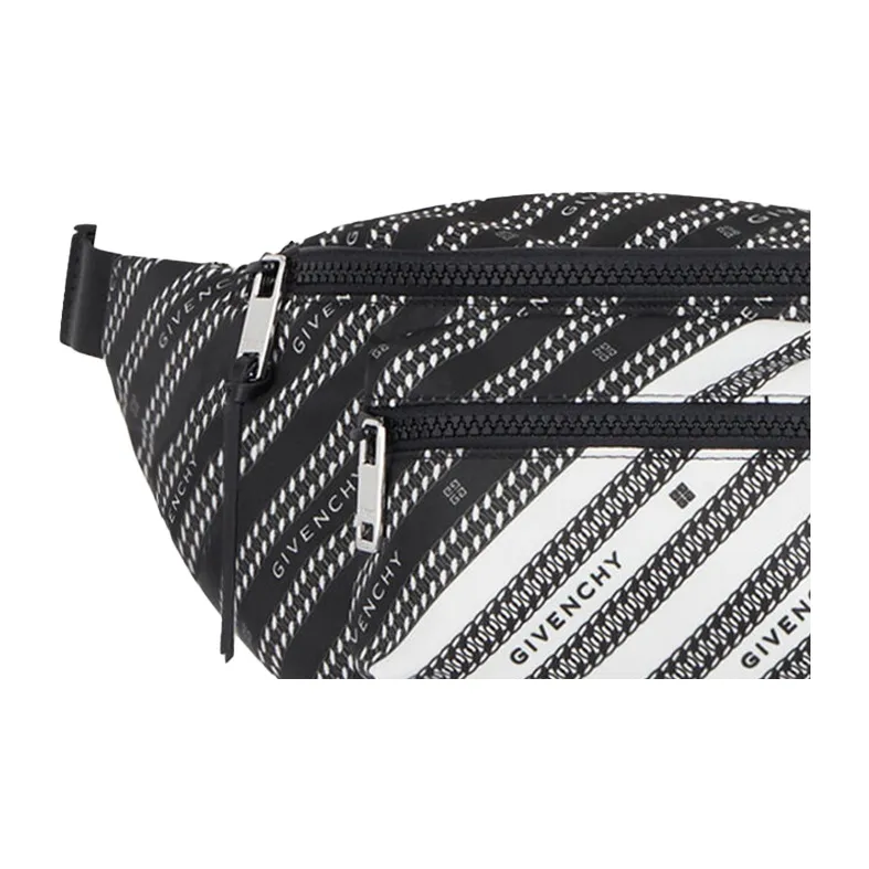 GIVENCHY Polyester Fanny Pack Regular Men's Black White-2