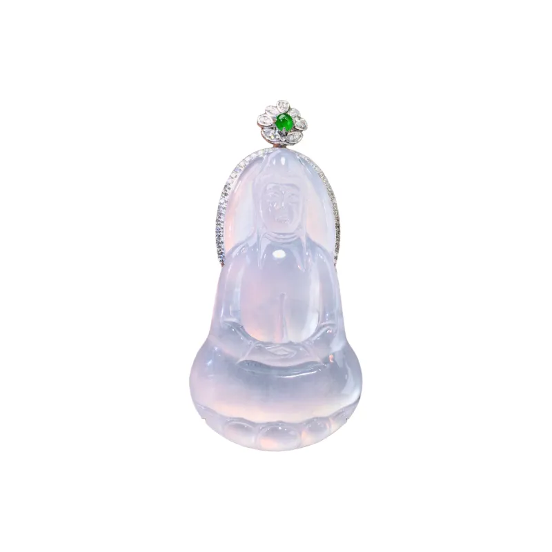 Xiangyan Ice Type Jadeite Necklaces Unisex-0