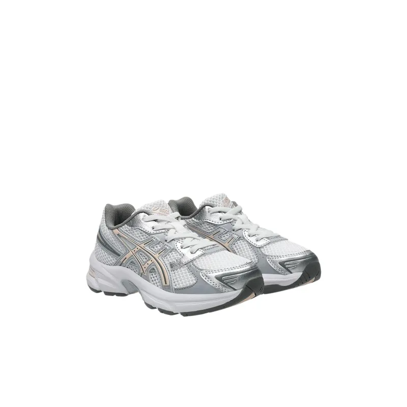 Asics Gel 1130 Slip Resistant Shock Absorbers Low Top Kids Lifestyle Shoes White/Pearl Pink Kids'-2