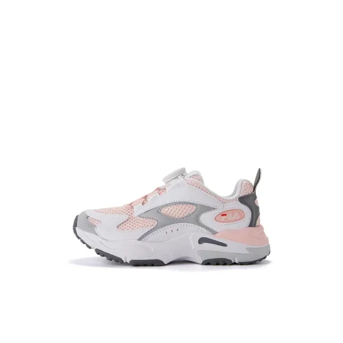 FILA KIDS Wear-Resistant Low-Top Kids' Running Shoes Pale Rose Pink/Group White Kids'