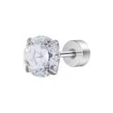 Flashing 5A Zircon Stud Earrings[Single]