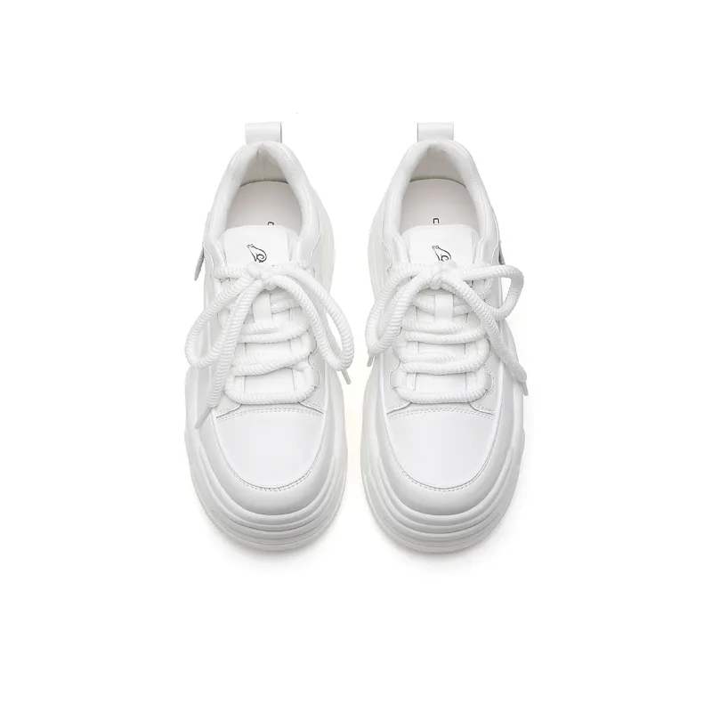 CARDANRO Small-sized Sky Vegetables Low-Top Skateboard Shoes Women's White-4