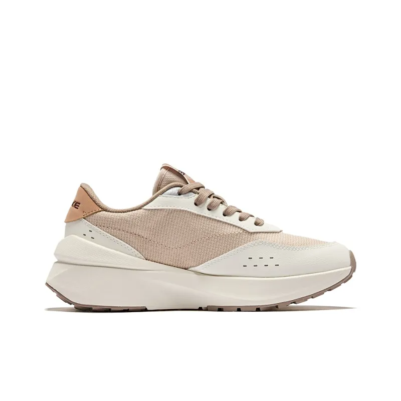Erke Feiyang 2.0 Rebound Wear-Resistant Lightweight Low-Top Casual Shoes Women's Birch Wood Ivory-1