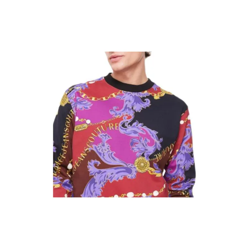 VERSACE JEANS Sweatshirt Men's Purple-4