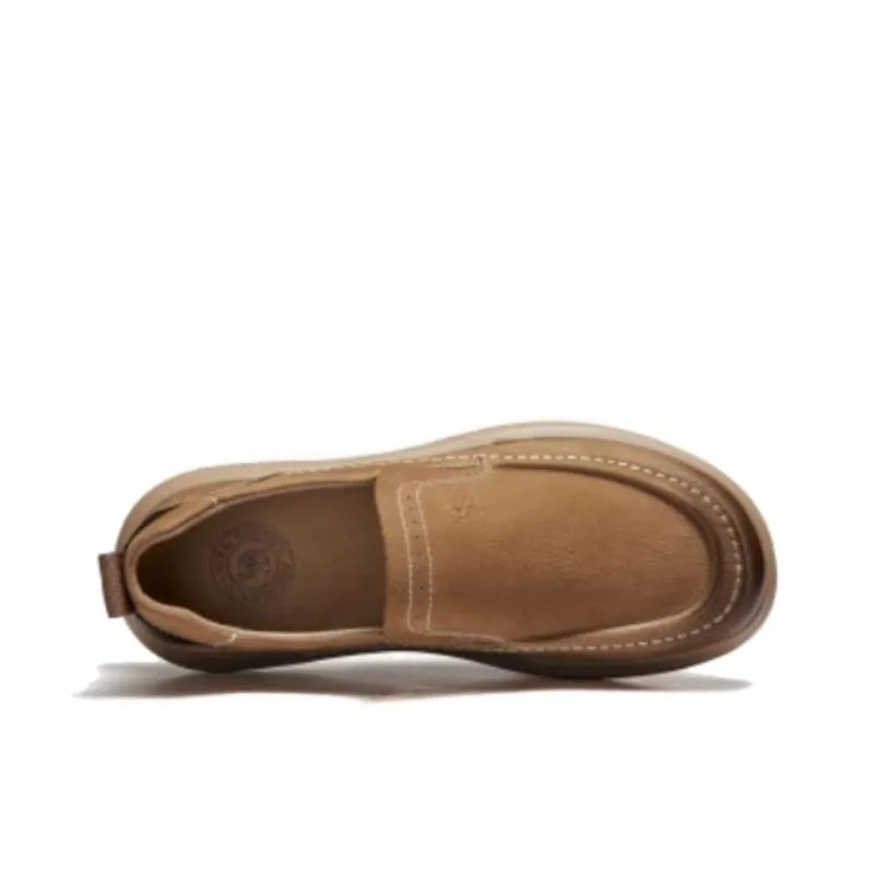 CAMEL Men's Casual Shoes Men Low Top Khaki/Black, Earth Yellow/Black-5