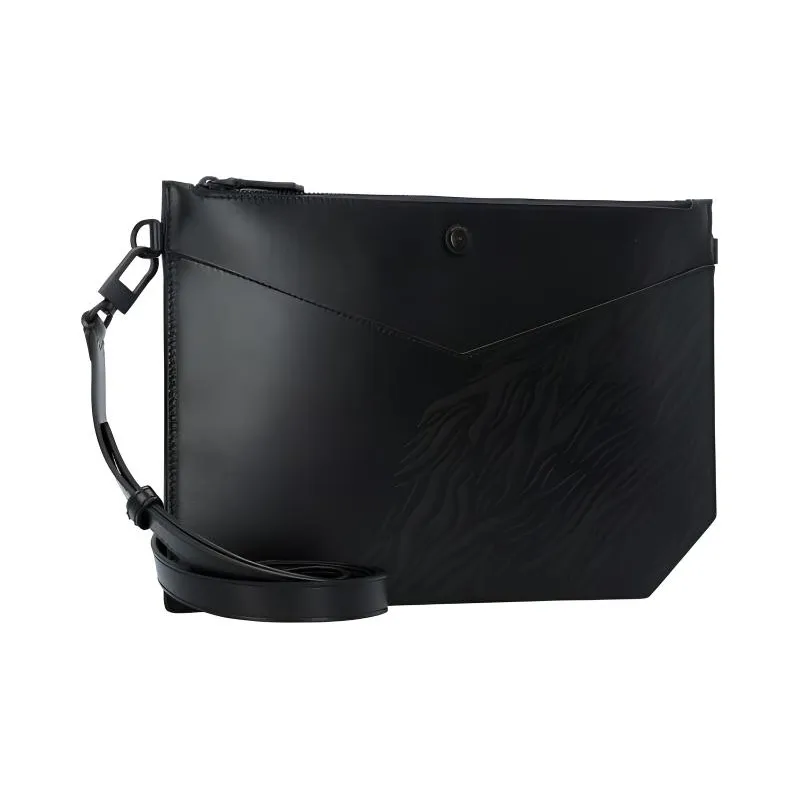 MONTBLANC Meisterstuck Cow Leather Briefcase Handbag Clutch Women's Black-1