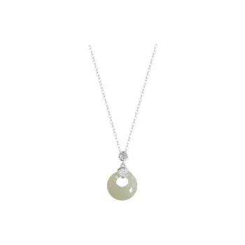 Zheng Baifu Hetian Jade Necklaces White Jade/Pale Greenish White Jade Women's
