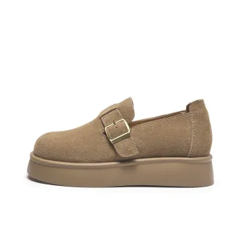 Hotwind Pinecone Grey Series Casual Single Shoes Women's Khaki