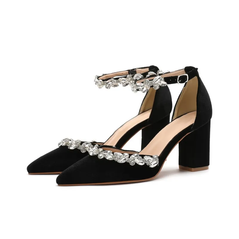 MCKP Chunky Heel High Heels 8cm Women's-7
