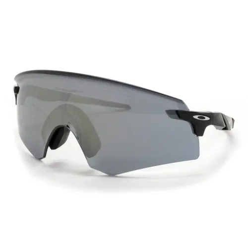 Oakley TR/Memory Plastic Irregular Shape Sunglasses Unisex Black