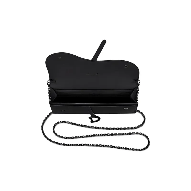DIOR Calfskin Combo Bag Clutch Shoulder Bag Crossbody Bag Handbag Women's Matte Black-2