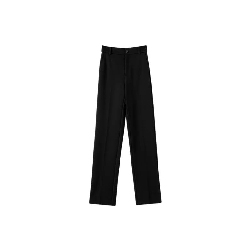 Late White Casual Pants Women's Dark Blue-6